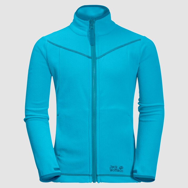 Chamarra Polar Jack Wolfskin Sandpiper Niños Turquesa Azules Mexico-2471539